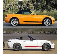 pour Mazda MX-5 autocollant de jupe latérale de voiture, Auto-adhésif Decal Accessoires,Red
