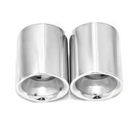 Pour Mazda Pour Enclave CX5 CX30 CX4 2022-2024Embout D'échappement En Acier Inoxydable 2 Pièces/lot Couvercle De Silencieux Gorge Queue Voiture(Silver)
