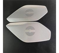 Pour Mazda Pour MX-5 MX 5 RF MX5 ND 2016-2022 Colonne Avant Toit Klaxon Capot Haut-parleur Couverture Son Cadre Décoratif Paillettes Intérieurs Voiture(Argent)