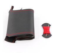 pour Mazda pour MX-5 pour MX5 pour Miata NB 1998-2005 Bricolage Couverture Volant Voiture Spéciale Cuir Artificiel Volant Protecteur(Black Red Thread)