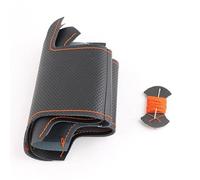 pour Mazda pour MX-5 pour MX5 pour Miata NB 1998-2005 Bricolage Couverture Volant Voiture Spéciale Cuir Artificiel Volant Protecteur(Black Orange Thread)