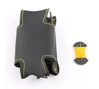 pour Mazda pour MX-5 pour MX5 pour Miata NB 1998-2005 Bricolage Couverture Volant Voiture Spéciale Cuir Artificiel Volant Protecteur(Black Yellow Thread)