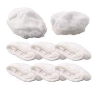 Pour McCulloch Steam Mops Wagner Pursteam Bissell Lot de 8 tampons en microfibre Dupray avec bandes de récurage à main Steam Shot - Tampons de nettoyage épais réutilisables