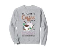 pour Me Coffee Hand Me My Crochet Amusant Crochet Sweatshirt