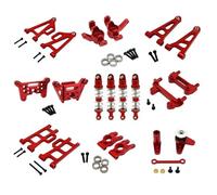 Pour Meijiaxin 14207 14208 1/14 Kit De Mise À Niveau Pièces Fragiles Modification Métal Télécommande Modèle Voiture Accessoire Remplacement PièCe Accessoire Rc(Red)
