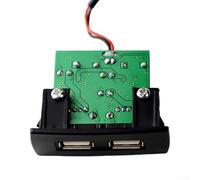 Pour Mercedes-Benz Vito 2016 à 2020 Port de charge USB Interface de chargeur de voiture avec sortie 2,4 A et boîtier ABS noir pour utilisation sur console centrale