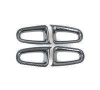 Pour Mercedes Classe A W177 CLA C118 2019-2022 Garniture De Cadre De Poignée D'accoudoir Intérieur De Porte Motif Fibre De Carbone BLNETU(Frame)