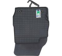 pour Mercedes Classe E 190-190E à partir de 1982-1993 Tapis en caoutchouc PETEX ajustés, 4 pièces, noir Tapis tous temps Tapis en caoutchouc