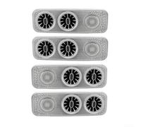 Pour Mercedes Classe V Air conditionné Turbo Vent Ac Outlet, décoration intérieure de toit lumières LED, support de toit en acier inoxydable, éclairage 3 couleurs