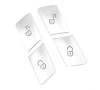 Pour Mercedes-For W204 2007-2014 et W212 2010-2015 Kit de garniture de bouton de serrure de porte 4 pièces