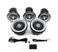 Pour Mercedes Pour Benz A B CLA GLA Classe W117 W156 W176 W246 Voiture 12 Couleur LED Climatisation Turbine Sortie D'air Évent CFCPKOYOZD(12 Color)