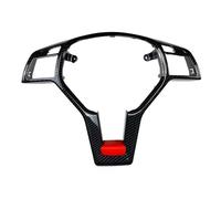 Pour Mercedes Pour Benz A C E CLA CLS GLA Classe W176 W204 W212 C117 Garniture Cadre Volant Voiture Accessoires Voiture(Fibre de carbone - rouge)