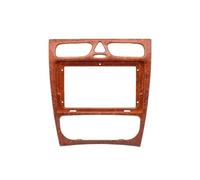 pour Mercedes pour Benz Classe C W209 2002-2006 Kit De Façade D'autoradio avec Écran 9 Pouces Et Boîtier Canbus Panneau Stéréo(Wooden A)