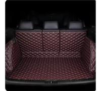 pour Mercedes pour Benz Classe GLE 2024 Tapis De Coffre Voiture en Cuir, Protection Arrière Protection Coffre(Café)