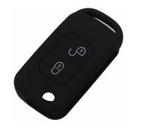 pour Mercedes pour Benz E113 A C E S W168 W202 W203 Étui Clé Voiture Pliable À 2 Boutons Coques De Clé(Black)
