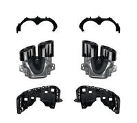 Pour Mercedes Pour Benz GLA H247 GLA200 220 250 AMG Réaménagement 2020 + Pare-chocs Arrière Turbo Silencieux Embouts D'échappement Sorties De Tuyaux(GLA200 220 250 black)