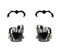 Pour Mercedes Pour Benz GLA H247 GLA200 220 250 AMG Réaménagement 2020 + Pare-chocs Arrière Turbo Silencieux Embouts D'échappement Sorties De Tuyaux(GLA35 silver)