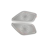 pour Mercedes pour Benz GLC X254 2023 Panneau Haut-Parleur Porte Grille Tweeter Couverture Autocollant Acier Inoxydable Autocollants Intérieurs De Voiture Voiture Garniture Accessoire