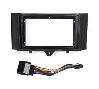 pour Mercedes pour Benz pour Smart pour Fortwo 2011-2015 Façade D'autoradio 9 Pouces avec Lecteur DVD Câble d'alimentation Et Connexion CANbus AJOHBM