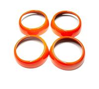 pour Mercedes pour Smart 453 pour Fortwo pour Forfour Intérieur Tableau Bord Sortie d'air Décoration Couverture Coque De Protection Autocollants De Voiture Autocollant Garniture(Orange)