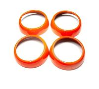 Pour Mercedes Pour Smart 453 Pour Fortwo Pour Forfour Tableau Bord Intérieur Sortie D'air Décoration Couverture Coque Protection Autocollants Intérieur Automobile(Orange)