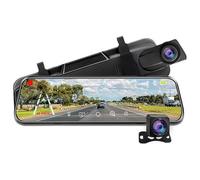 pour MG HS/EHS EV/HS Plug-in Hybrid 2018-2023 2024 2025 2026 Dash Cam Rétroviseur, 10" Écran Tactile Caméra de Voiture 2K Avant et 1080P Arrière, Vision Nocturne,2K+1080P