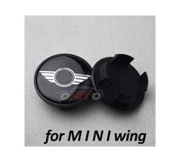 (Pour Mi-ni Wing) Lot de 4 cache-moyeux de roue avec logo de voiture 54 mm, étiquette R50