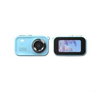 Pour mini caméra porte-clés avec enregistrement vidéo 1080p, angle de vision de 90 degrés, écran LCD de 3,7 cm et connectivité de type C (bleu)