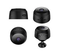 pour Mini Caméra Véhicule WiFi 1080P IP Caméra Surveillance Vidéo sans Fil Moniteur À Distance pour Caméscopes Électroniques Voiture Intelligents Caméra de recul(Black Set)