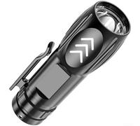 pour mini COB LED Flashlight 6W USB Rechargeable Light pour(A) | Built-in USB port, fast charging via pour power bank, car pour charger, 6W high output, plastic body