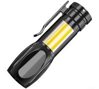 pour mini COB LED Flashlight 6W USB Rechargeable Light pour(F) | Built-in USB port, fast charging via pour power bank, car pour charger, 6W high output, plastic body
