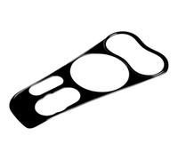 pour Mini Cooper et F60 : Autocollant pour Panneau de Commande Central et Levier de Vitesse Cache Porte-gobelet Protection intérieure Garniture décoration intérieure (Noir)