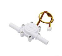 Pour mini débitmètre à hall, pour machine à café et distributeur d'eau, capteur léger en plastique PVC et acier avec pagode à connexion rapide pour une installation facile (S304, 3 180 degrés)