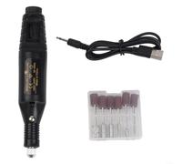 pour mini Electric Nail Drill 20K RPM Manicure Kit pour mini(Black) | 20000 RPM pour max , 12 accessories included, acrylic gel removal, natural nail care, home salon use