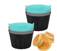 pour mini friteuse à air - pour cuiseur à œufs en silicone multi-pièces | Muffins et moules réutilisables pour gâteaux, pain et œufs en chemise pour friteuses et