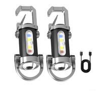 pour mini Lampe pour torche LED Rechargeable USB pour porte Clés | Rechargeable via USB, design compact, s'attache aux clés, pour idéal , lumière vive