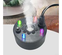 Pour mini machine à brouillard avec ventouse inférieure et éclairage LED RVB pour décoration de fontaine, intérieur ou extérieur