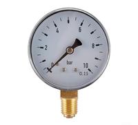 Pour mini manomètre basse pression 0-10bar 6 cm Face 1/4 NPT Base pour