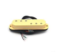 Pour mini micro Humbucker 9 K Alnico Magnet double bobine de guitare avec 3 + 3 pôles réglables Finition noire (jaune)
