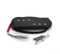 Pour mini micro Humbucker pour guitare électrique, 9 K double bobine ST taille 3 + 3 pièces de pôles réglables, aimant Alnico noir, blanc, jaune (noir)