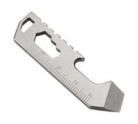 pour mini Pied-de-Biche EDC en Alliage pour titane 6cm pour(a) | Alliage pour tc4 pour durable, résistance pour usure, design compact 6cm, pour idéal usage quotidien, finition argent