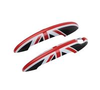Pour MINI Pour Cooper S Pour JCW R50 R52 R53 R55 R56 R57 R58 R59 R61 2 Pièces/ensemble Autocollant Poignée Porte Union Jack Voiture Poignées de porte extérieure(F)