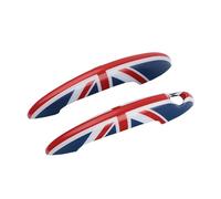Pour MINI Pour Cooper S Pour JCW R50 R52 R53 R55 R56 R57 R58 R59 R61 2 Pièces/ensemble Autocollant Poignée Porte Union Jack Voiture Poignées de porte extérieure(M)