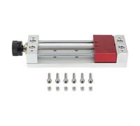 pour mini pour étau LTY-59100 en aluminium pour fraiseuse CNC Gravure Perçage Table de soudage avec rainures Double rail de guidage M5 Vis en T pour PCB Téléphone portable DIY Artisanat