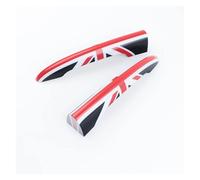Pour MINI Pour JCW F54 R55 Pour Clubman 2 Pièces Union Jack Voiture Coffre Poignée Porte Arrière Autocollants Couverture Voiture Poignées de porte extérieure(H)