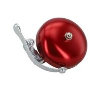 Pour mini vélo rétro manuel en aluminium avec anneau de guidon, alarme puissante, compatible avec les vélos pliants de route et les vélos pour enfants (rouge)