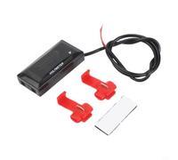 pour mini voltmètre numérique LED DC 7V-100V pour moto et véhicule électrique, affichage LCD avec alarme de surtension et de sous-tension, design simple à 2 câbles pour tester la tension de la