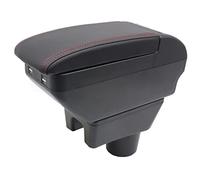 Pour Mitsubishi Mirage Attrage Space Star 2014-2023 Accoudoirs Boîte de rangement centrales Consoles main avec porte gobelets 4 ports de charge USB nori