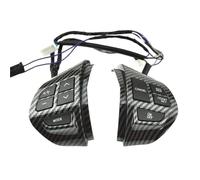 Pour Mitsubishi pour ASX pour Lancer Boutons Multifonctions Volant | Bouton de direction multifonction commutateur de régulateur de vitesse(Carbon Fibe)