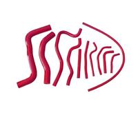 Pour Mitsubishi Pour Galant 2.5 EC5A/EC5W 6A13TT VR4 VR-4 1996-2003 Durite Refroidissement En Silicone Radiateur Pièces Moteur(Red)